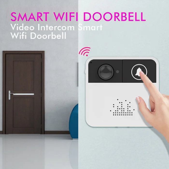 Беспроводной Wi-Fi Смарт-пульт дистанционного видео дверная камера телефон дверной звонок Домофон ИК охранный звонок GV99
