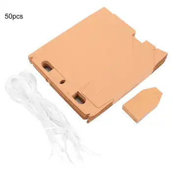 

packaging 50 rectangular paper box Wedding birthday party gift items (yellow)