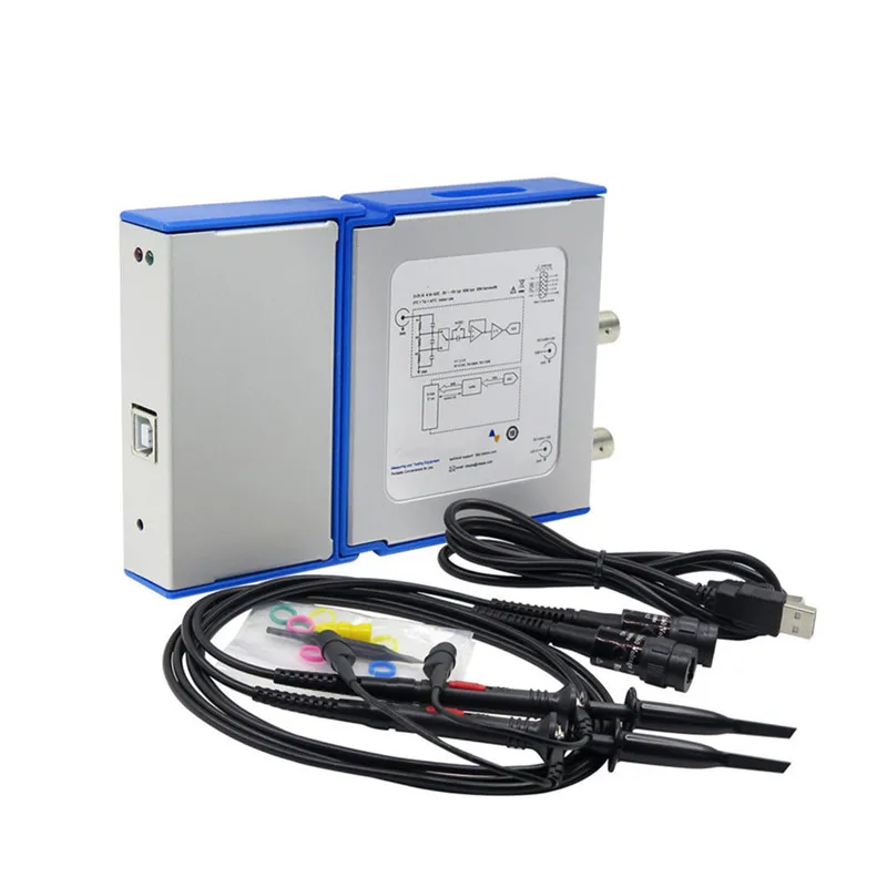 Новый OSCH02 OSCH02M 2 CH USB ПК виртуальный цифровой осциллограф 100 МГц 1 Гвыб/с логический