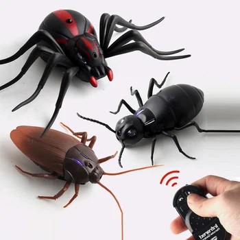 

Infrared RC Remote Control Animal insect Toy Smart Cockroach Spider Ant Insect Scary Trick Halloween Toy Christmas kids Gift