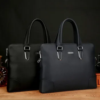 

New Men's Leather European and American Business Documents Leisure Handbag Supply Agent Computer Diagonal Leather Men's Bag