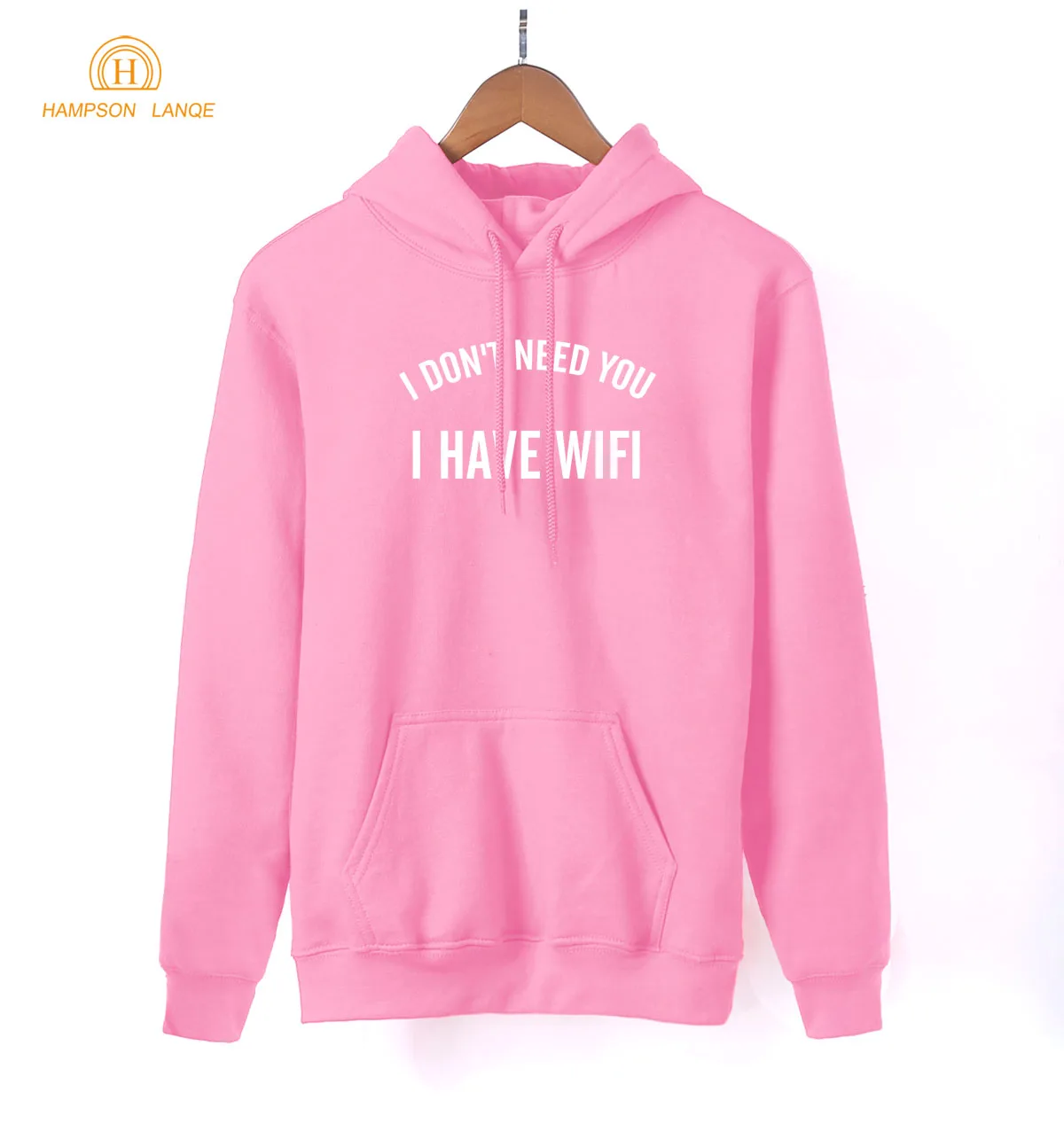 Женская толстовка с длинным рукавом принтом I Don't Need You l Have Wifi весна осень 2020