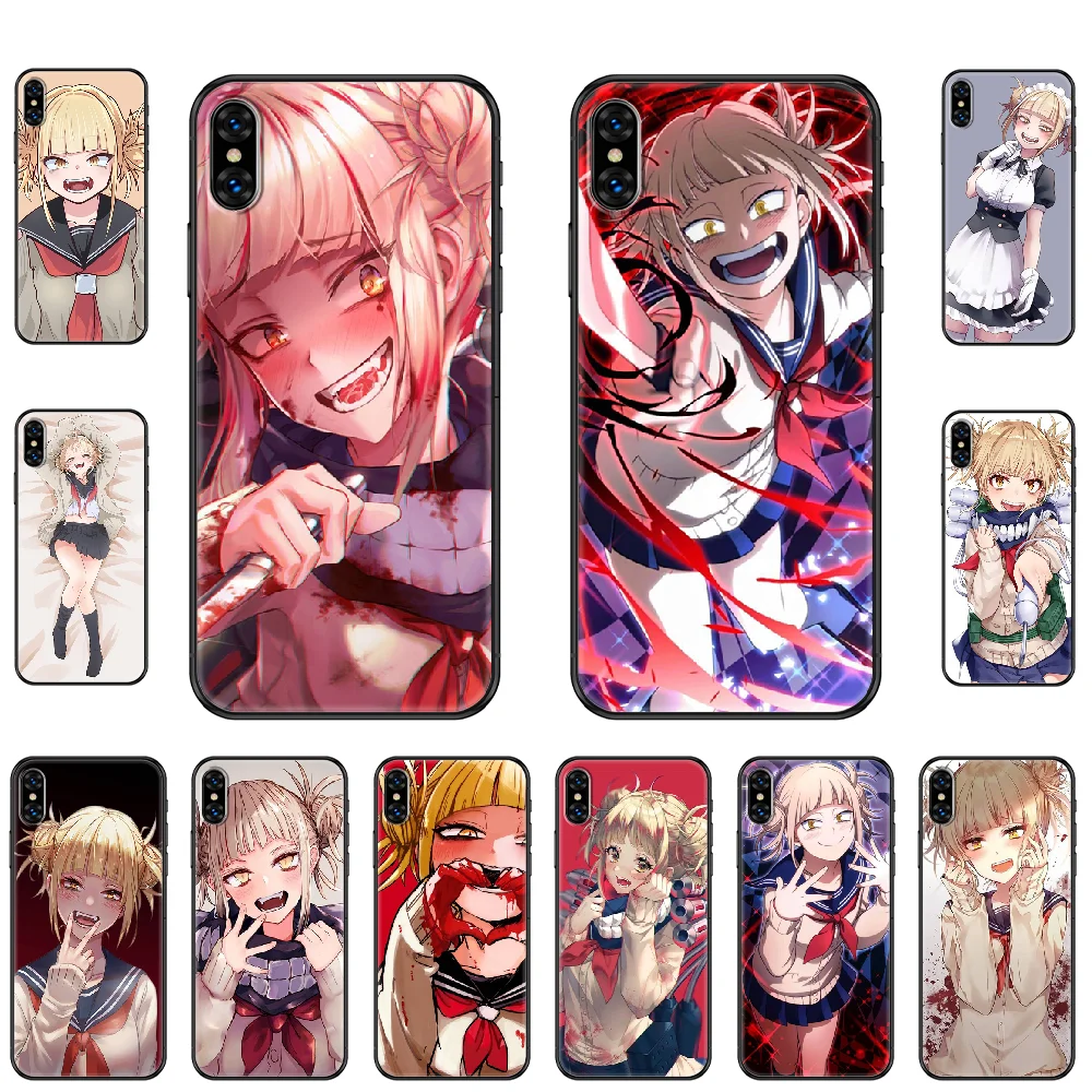 Чехол для телефона My Hero academic Himiko Toga iphone 4 4s 5 5S SE 5C 6 6S 7 8 plus X XS XR 11 PRO MAX 2020 черный