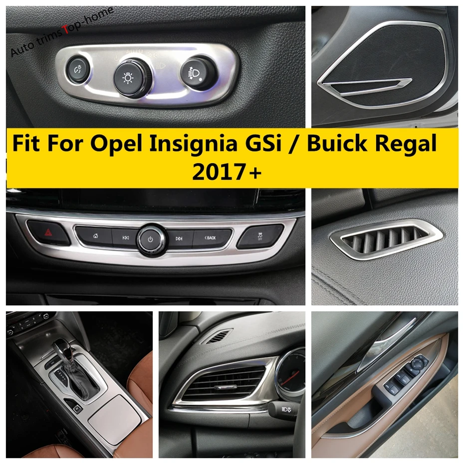 

For Opel Insignia GSi / Buick Regal 2017 - 2023 Head Light / Speaker / Air Condition Outlet AC Vent / Gear Shift Box Cover Trim