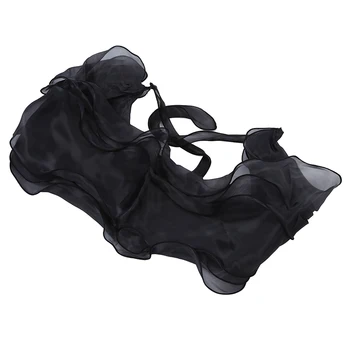 

Women Wedding Bridal Shawl Wrap Cape Shrug Coat Bolero Lace Flower Black