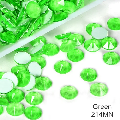 Green Ss20 144 шт лучшее качество стразы для дизайна ногтей стразы Серебристые электрические красочные украшения для дизайна ногтей неоновые стразы стекло St - Цвет: Green