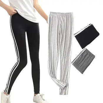 

Women Fashion Striped Sports Training Pants Stretchy Skinny Running Leggings young and energetic