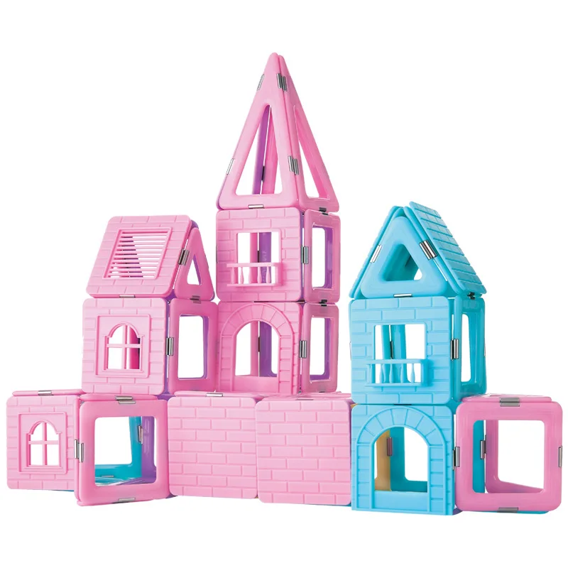 

Export Clean Steel Second Generation Magnetic Educational GIRL'S Building Blocks Assembling-Children Magnet Toy Flexible Ferris