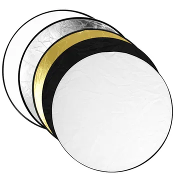 

110cm PRO 5-in-1 Portable Foldable Studio Photo Collapsible Multi-Disc Light Photographic Lighting Reflector