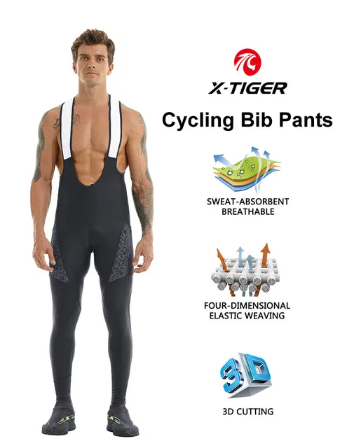 Salopette Ciclismo INBIKE Uomo - Imbottitura 3D, Traspirante, UV Protection, Per Strada E MTB - Foto 4