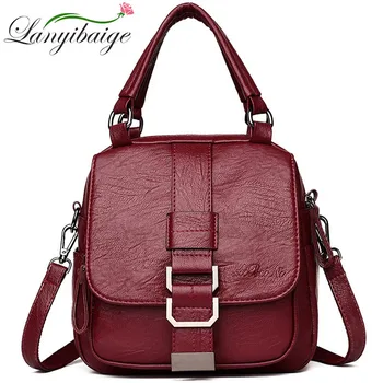 

2019 Women Vintage Backpacks Multifunctional School Small Shoulder Bag Female Backpack For Teenage Girls Sac a Dos Softback New