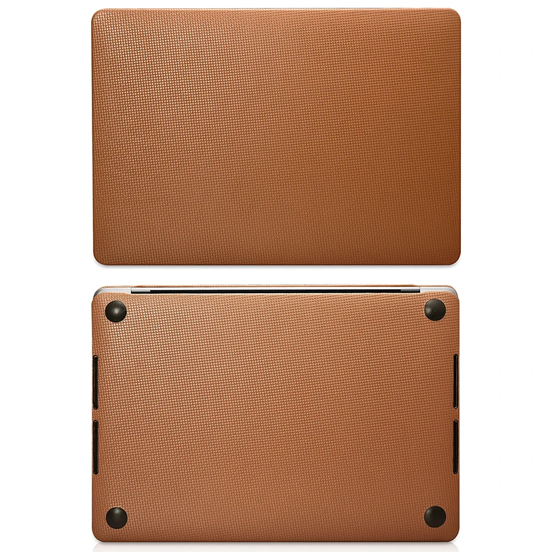 Capa de Laptop de Couro Genuíno Capa para Macbook Pro 14 A2442 A2779 13 15 16 A2338 A2289 A2251 A1708 A2485 A2780 2023 - Imagem 5