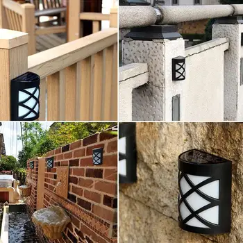 

Wall Light Street Lamp Walkway Lights Durable Eco-Friendly Solar 6 LED IP55 Landscape Garden Home Security Outdoor