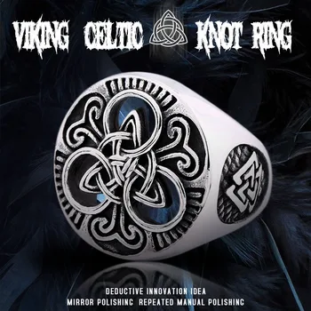 

BEIER stainless steel character geometry thor's hammer mjolnir Viking ring for man`s gift Punk rock Lucky JewelryBR8-663
