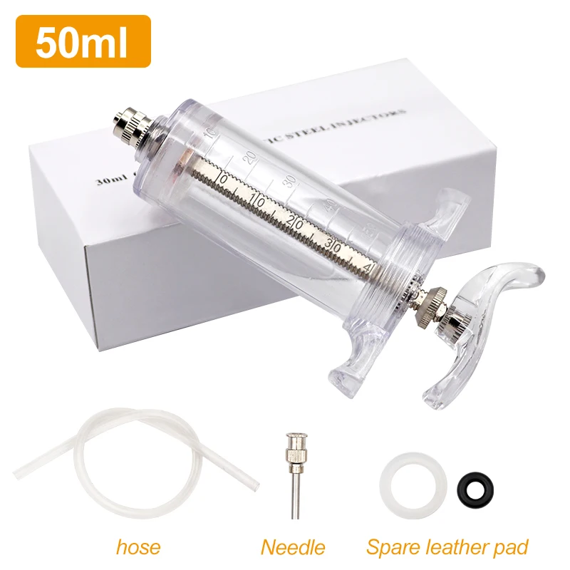 50mL and needle
