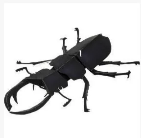 

Japanese beetle paper model 3D handmade DIY origami origami student activities origami parent-child DIY