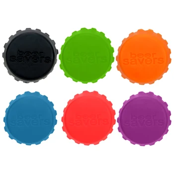 

NICEYARD Preservative Cover Silicone Beer Bottle Cap Vinegar Soy Cocktail Lid Bottle Cover Creative 3cm 6Pcs/Set Wine Stopper