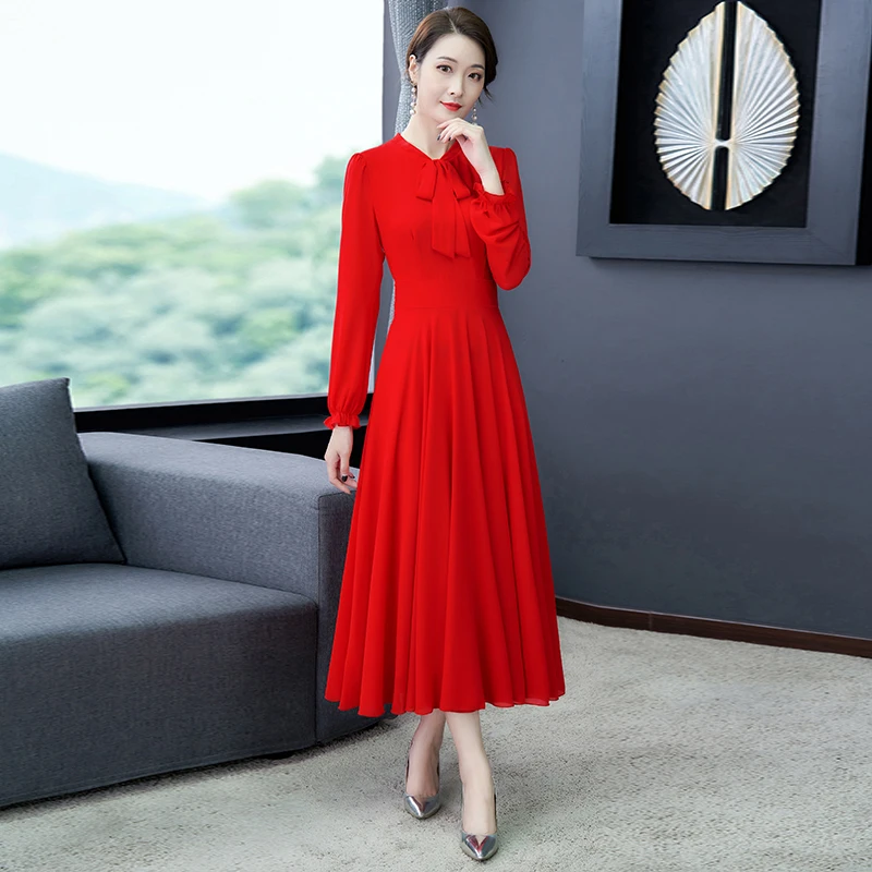 chinese dress ladies Chiffon Maxi Dress main image 0