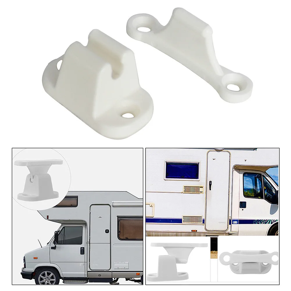 Auto Caravan O Camper Plastica Bianca Porta Principale Fermo Fermo Supporto Cdri7 Accessori Per Roulotte Chiusure Per Porta