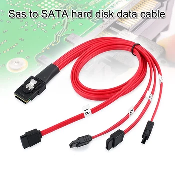 

Mini SAS 10Gbps SFF-8087 36Pin to 4 SATA Hard Drive Splitter Cable 1.0M