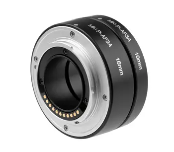 

Meike Metal Auto Focus Macro Extension Tube 10mm 16mm for M43 em1 em5 em10 gh5 gf7 E-P1 E-PL1 E-P2 E-PL2 E-P3 camera
