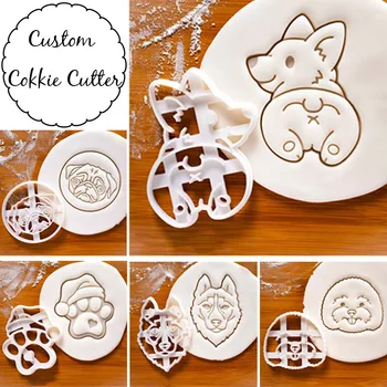 

6.35cm Cute dog cookie cutter,Cute Baking mold personalized cookie stamp biscuit cutters Chocolate decorate Tool