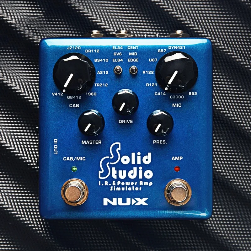NUX Solid Studio IR Loader педаль эффектов для шкафа симулятор микрофона симулятор гитарная педаль IR& power Amp Simulator