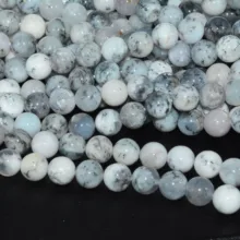 Натуральный молочно-белый общий опал Свободные Круглые бусины 8 мм/10 мм