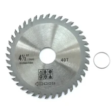

1 Pc Saw Blade Circular Saw Leave Cutting Discs 115*22.23*1mm 40T For Wood Plastic Cutting Tools Angle Grinder Accessories