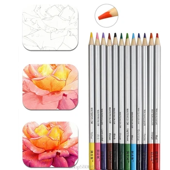 

40pcs Water-soluble Colored Pencils Eraser Sharpener Notebook Kit Professional Art Supplies Drawing N16 20 Dropshipping