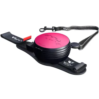 

LISHINU LISHINU ORIGINAL 2 Rope leash for animals tape 3 m size S fuchsia