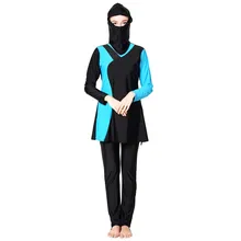 DROZENO Мусульманский купальник размер с длинными рукавами из двух частей купальный костюм плюс размер цветочный Мусульманский купальник хиджаб mAh Islami