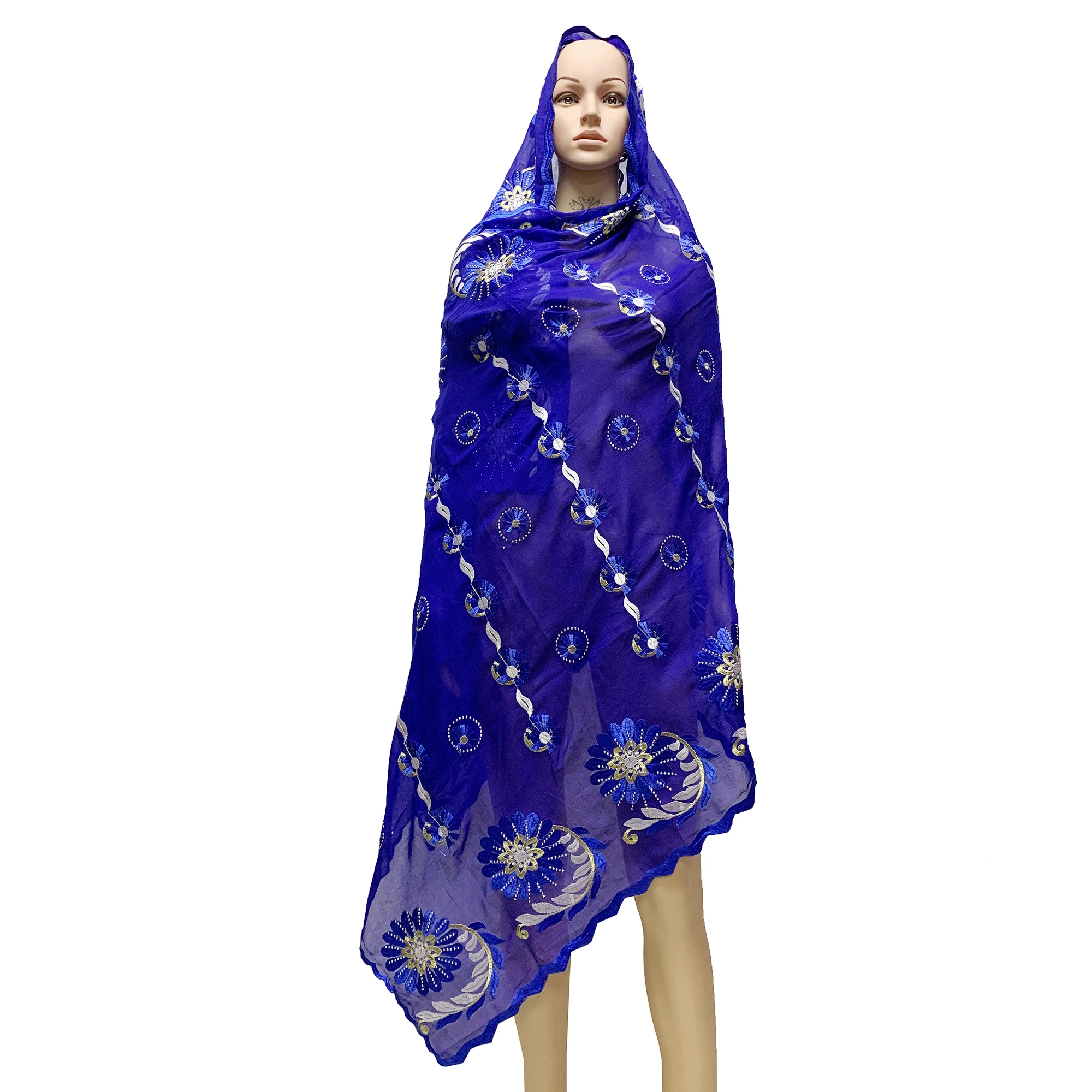 

Новинка 2023, хлопковый хиджаб, шарф для мусульманских женщин, Африканский Дубай, ислам, длинная большая модель BW07