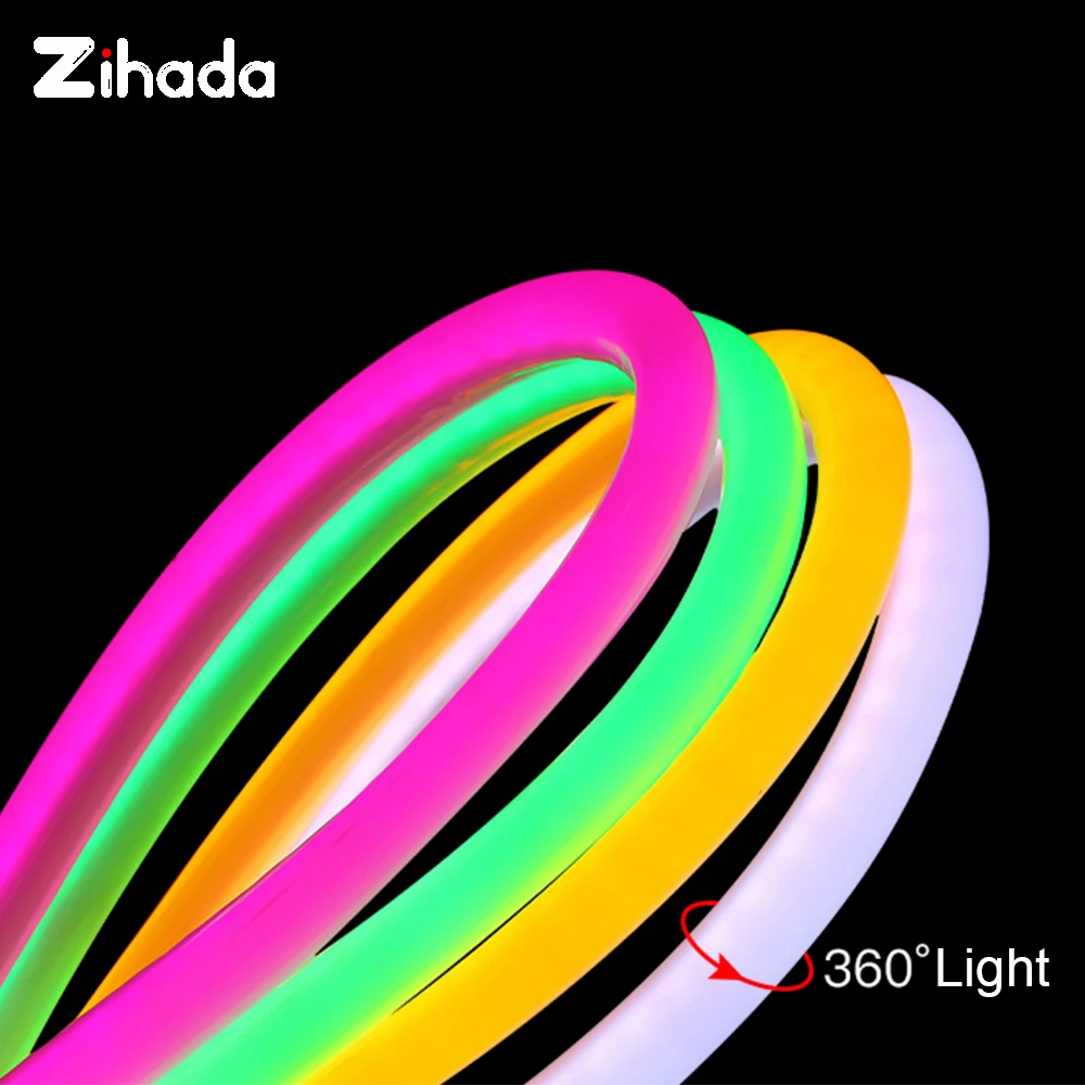 Светодиодная неоновая лента 220 240 В переменного тока SMD 2835 120 светодиодов/м 360