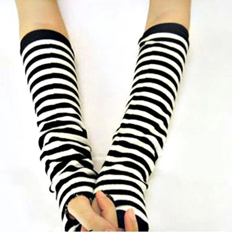 Anime glove cosplay darkly ninja mitten oversleeve man women fashion sun block keep warm cuff warm gloves sunscreen arm sleeves