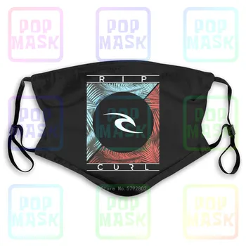 

Dust Mask with Filter Ripcurl Wave Palm Trees Logo Surfer Graphicmen Washable Reusable Mask