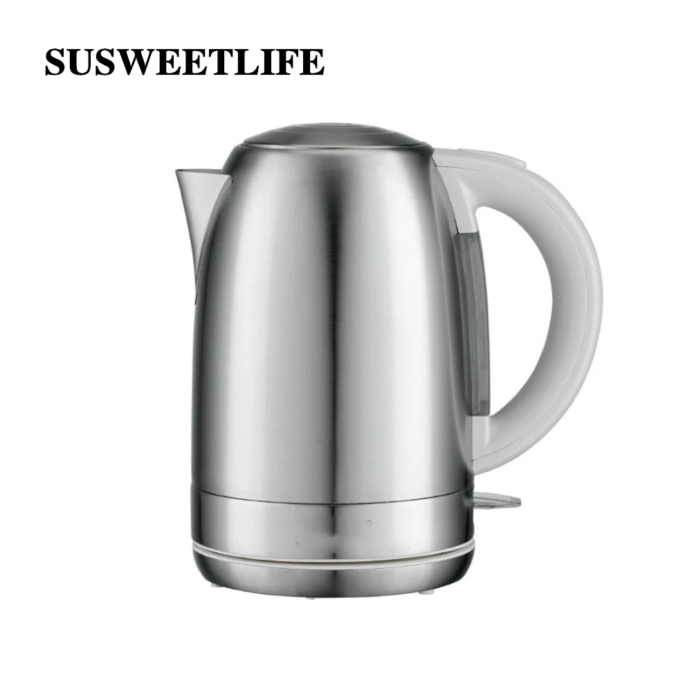 Household kettle stainless steel automatic power off kettle 1.7L electric kettle filter, indicator light, dry burning protection new simple solid color windproof automatic umbrella waterproof 8 bone gold glue sun protection 3 folding sunshade uv umbrella