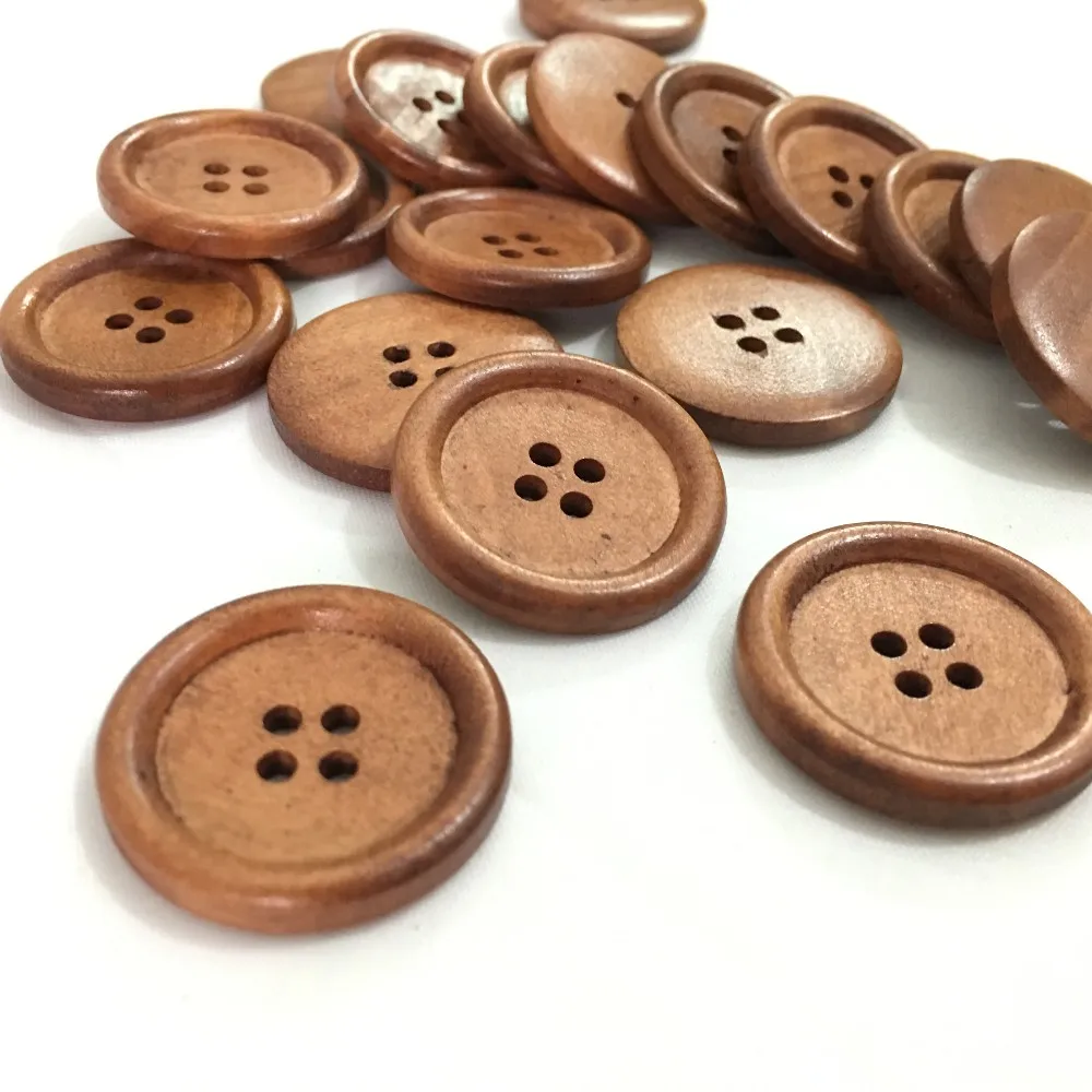 25 шт. деревянные пуговицы в стиле ретро 30 мм|wooden button mm|wooden buttonsbuttons for craft |
