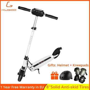 

EU stock No Tax KUGOO S1 patinete electrico adulto scooter plegable 350W Motor Folding 8inch tire Braking Distance 4m 120kg load