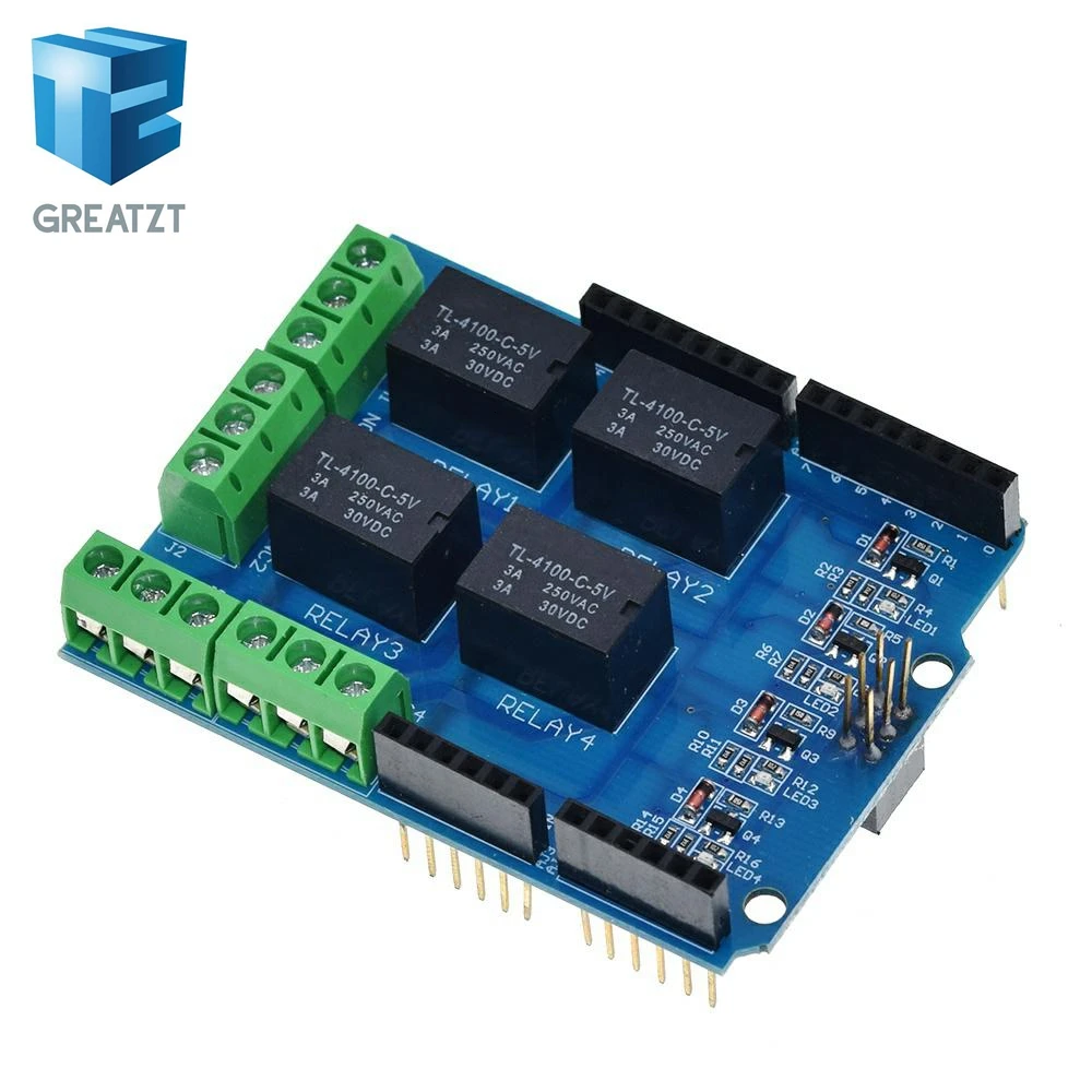 5V 4 Channel Relay Module Arduino Four Channel Relay Shield for Arduino UNO R3 A