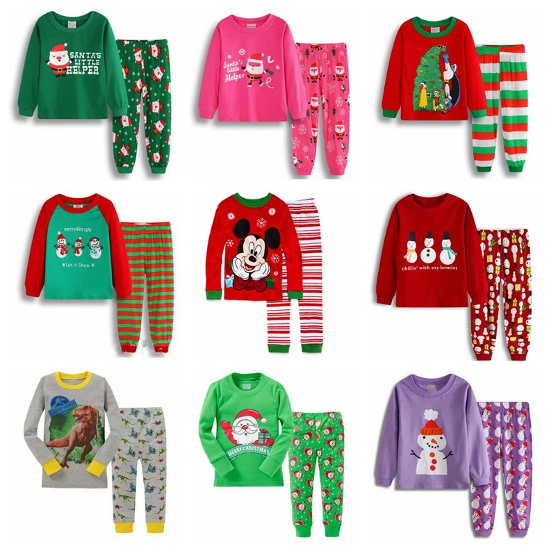 

Kids Christmas Pajamas For Boys Pyjamas Enfant Girls Pjs Dinosaur Pajama Sets Toddler Baby Children Girl Pijama Boy Sleepwear
