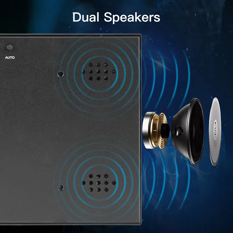 Raspberry Pi Screen Portable Monitor 8 Inch LCD Display Dual Speaker HDMI 1280x800P IPS Screen Gaming Monitor Ultra Thin Display