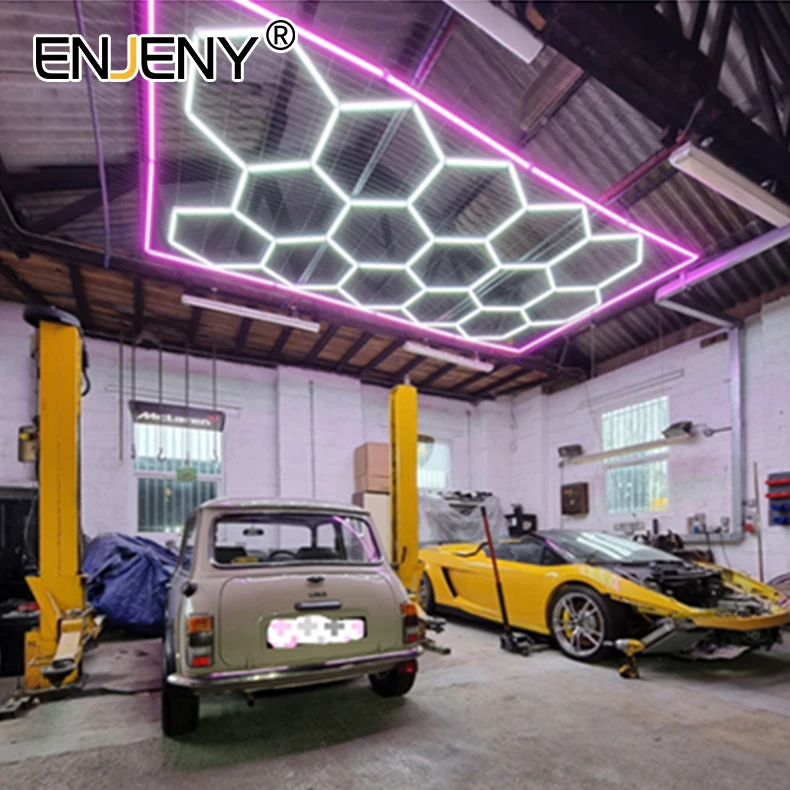 Led Hexagonal Honeycomb Ceiling Tunnel Light Repair Garage Showroom Tunnel Detailing  Workshop Light led Workshop Light AliExpress