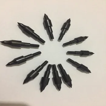 

12Pcs 100grain 8/32" Thread Screw field point arrowhead target point OD8mm for compound bow carbon arrow Archery