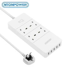 Unbranded-4wayext 4 Way 2m Extension Lead