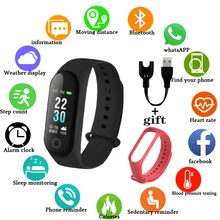 Умные часы M30, поддержка нескольких языков, браслет, пульсометр, кровяное давление, водонепроницаемый, Ftness трекер для Android iOS