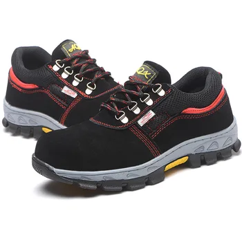 

New Men Work Safety Boots Steel Toe Shoes Breathable Work Safety Boot Protective Puncture Proof Work Shoes For Men Casual Sneakers