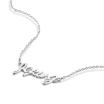 

Bohemia Jewelry 925 Sterling Silver Letter Necklace women's clothing & accessories delicate Letter Pendant Necklace Holiday