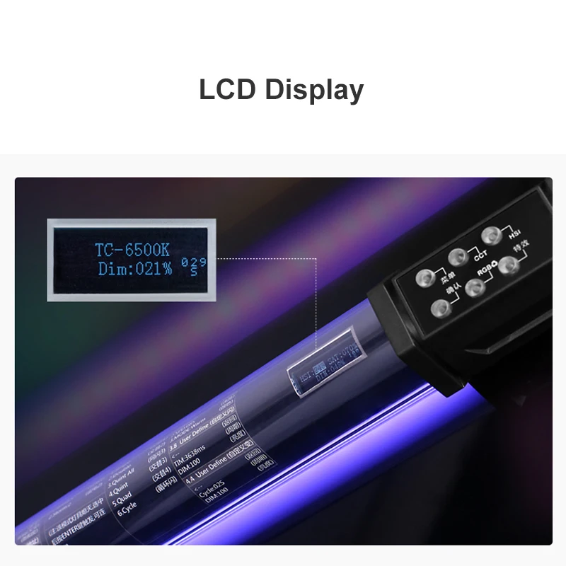 Светодиодный светильник NANLITE цветной RGB Pavotube 15C/30C 2700K 6500K ручной для прямой