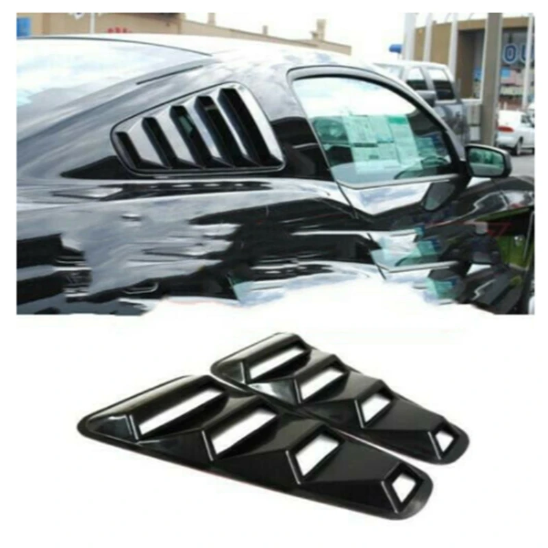 Для Ford Mustang 1/4 Quarter Carbon style боковые оконные жалюзи колпак воздухозаборника Vent